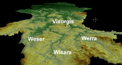 Weser Einzugsgebiet